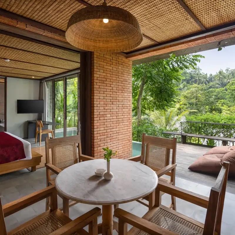 Living Room - Two Bedroom Private Pool Villa Ubud