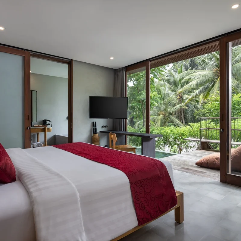Master Bedroom - Three Bedroom Private Pool Villa Ubud