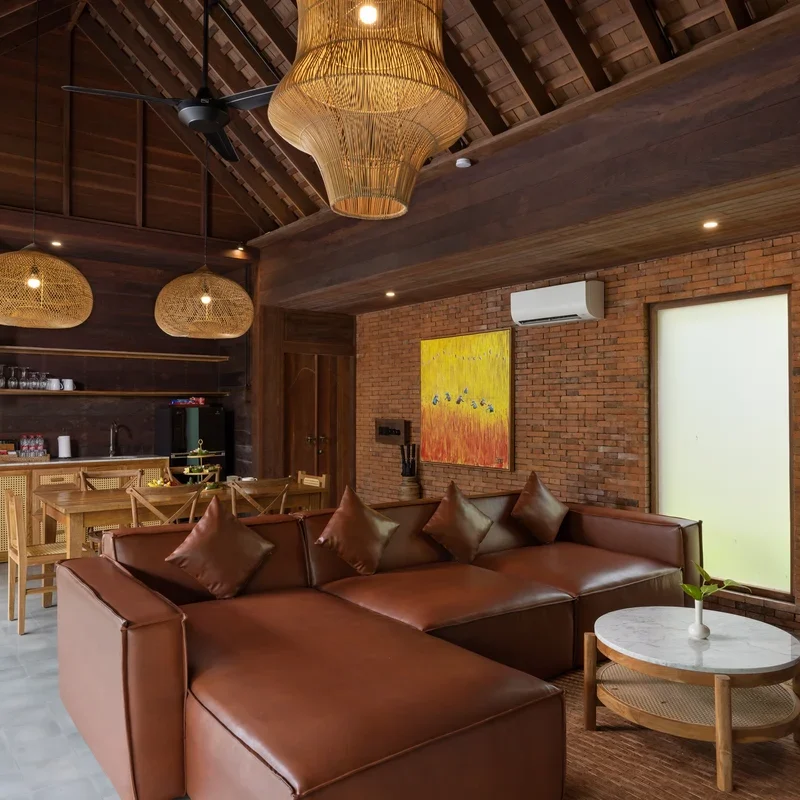 Living Room - Three Bedroom Private Pool Villa Ubud